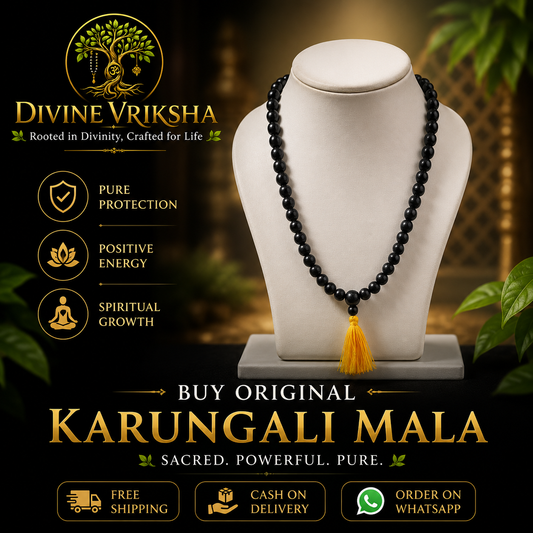 Natural Karungali Mala for Spiritual Growth & Peace